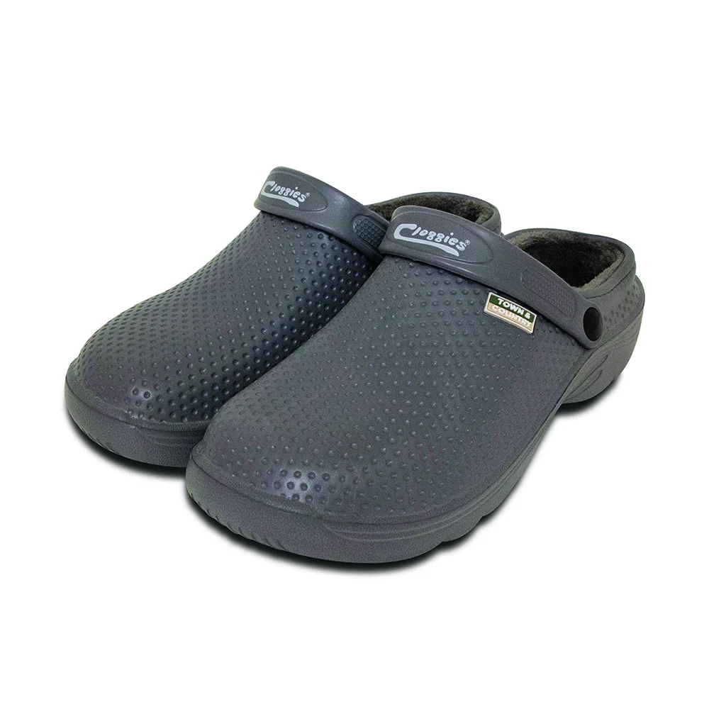 T&C Fleecy Cloggies Charcoal