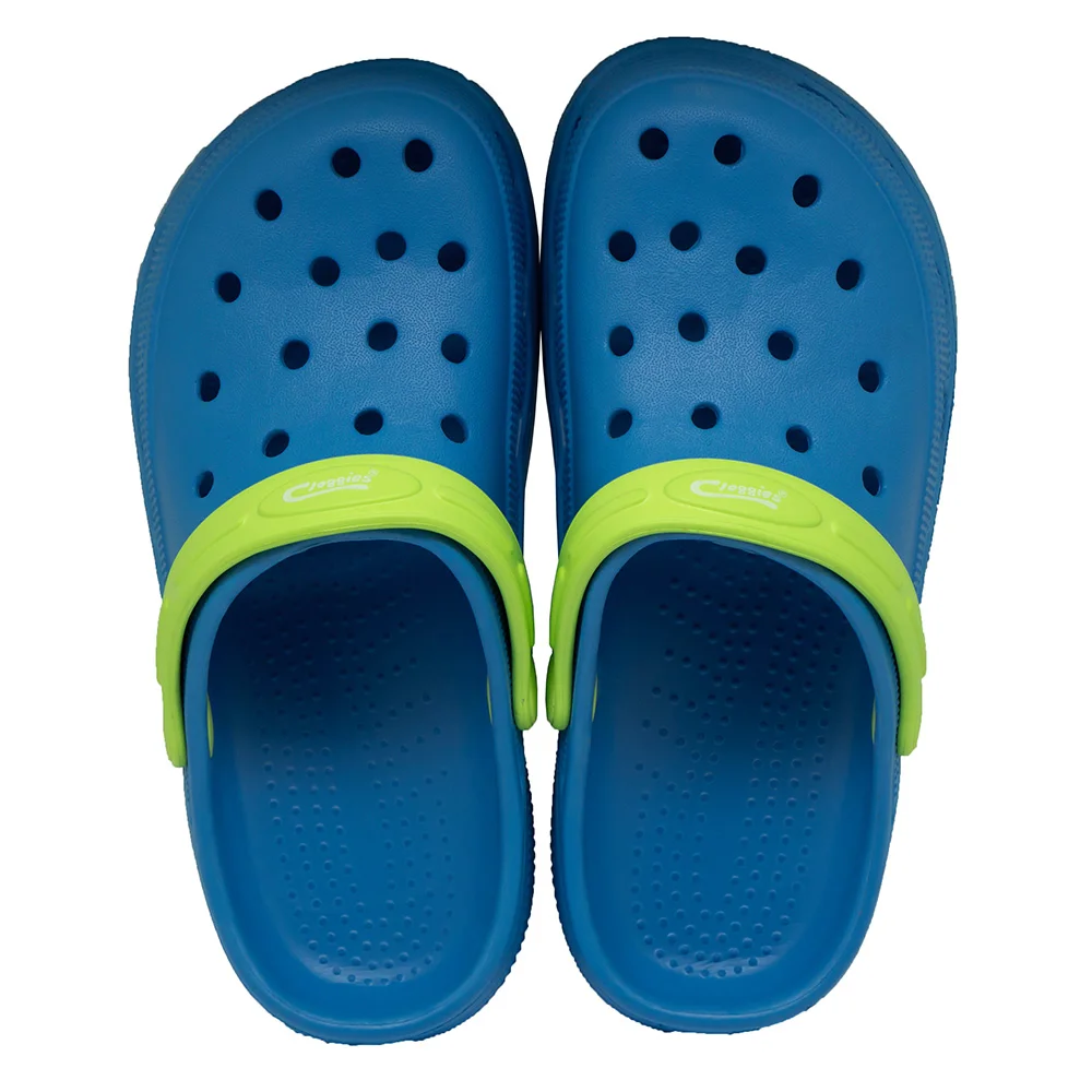 KIDS EVA CLOGGIES BLUE&GREEN SIZE 5