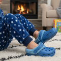 T&C Kids Fleecy Cloggies Blue